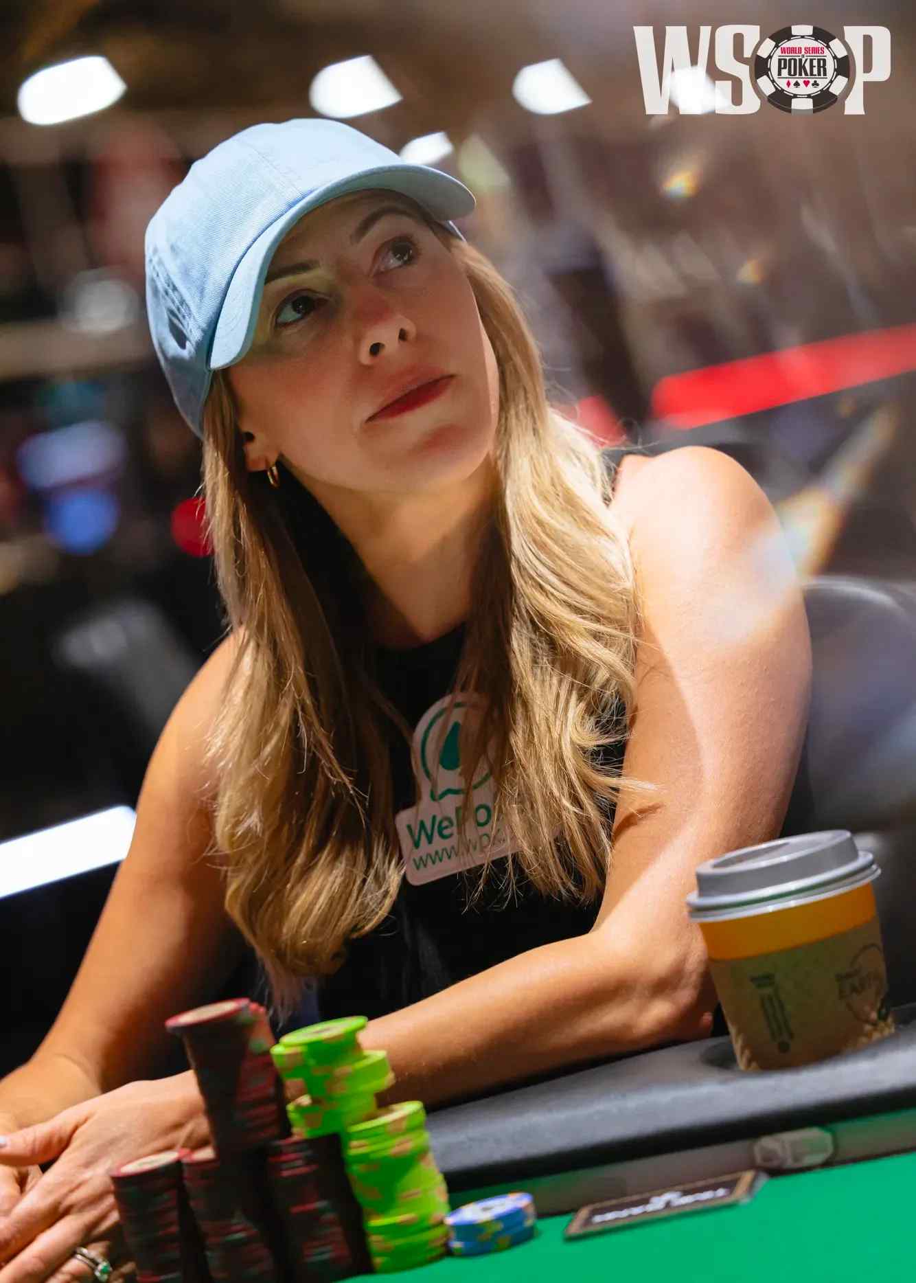 Kristen Foxen at the poker table